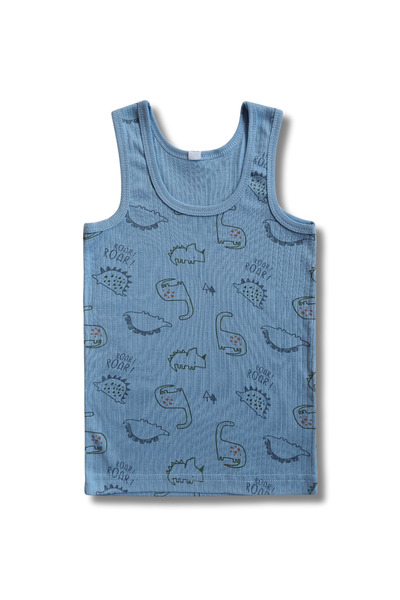 GizaKids Pamuklu Erkek Çocuk Atlet Fanila İç Çamaşır 6lı Set