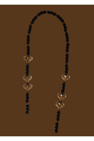 Charming Golden Noir Bag Charm Bag Accessory