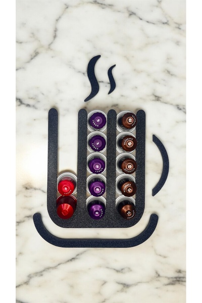 Aaron Boriss حامل قهوة كبسولات متوافق مع نسبريسو وستاربكس وجاكوبس - منظم (أسود)