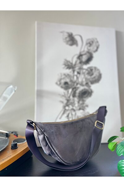 Wagna Süet Luna Bag Gri Çanta