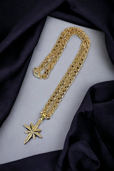 ESUSO Kuzey Yıldızı Kalın Zincir Kadın Kolye , Kolye , Kalın Kolye , Zincir Kolye