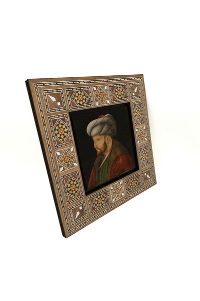 Sadrazam Fatih Sultan Mehmet Printed Mdf Table 20X20 Krt-90