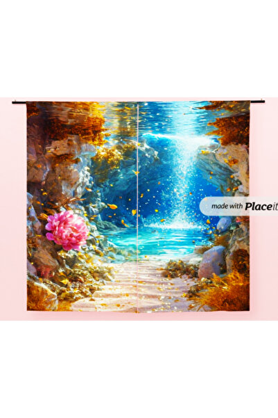 Elmas Dizayn Özel tasarım 1. Kalite 3d Dijital Baskı 140 Cm * 240 Çift Kanat ...