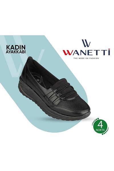Ayzen Lightweight and Comfortable Black Sports Casual Shoes
