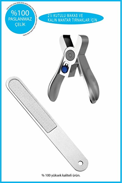 SEVRU Yeni Tırnak Makası Profesyonel Paslanmaz Çelik Kalın Mantarlı Tırnak Iç...