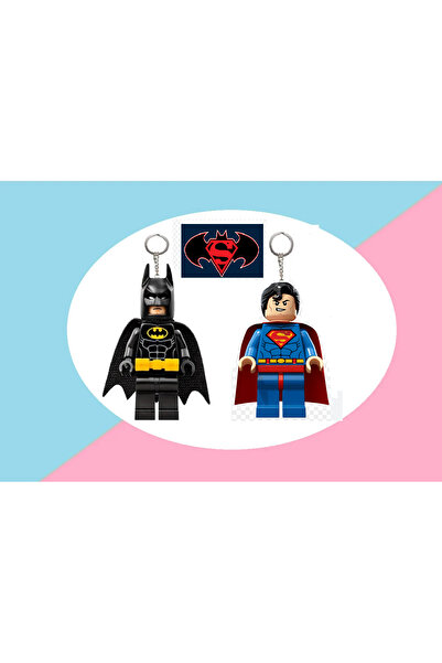 marimari 2 Adet Mini fiğür anahtarlık  Batman s.man serisi okul çantası süsü