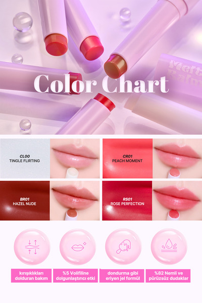 DERMA FACTORY %5 Volufiline ile Dudak Dolgunlaştırıcı ve Nemlendirici Balm Derma Factory Glow Melting Balm