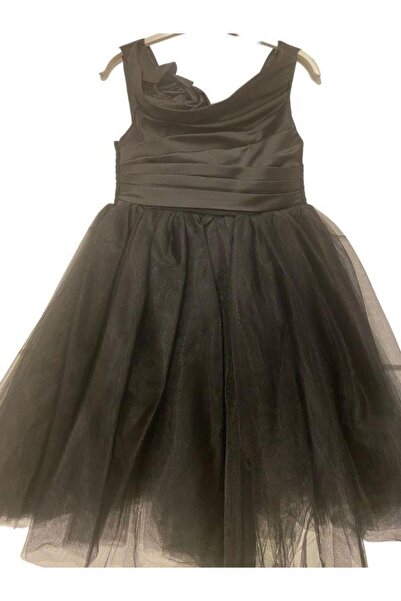 Porça Kız Çocuk Yaka Güllü Tüllü Abiye