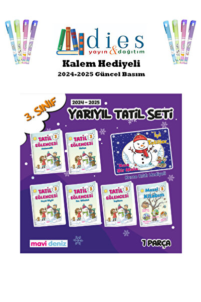 Mavi Deniz Yayınları Mavideniz Yay. 3. Snf Yarıyıl Tatil Seti 2024-2025