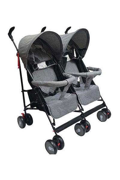 BabyCara Foldable Twins Baby Stroller With Adjustable Seat