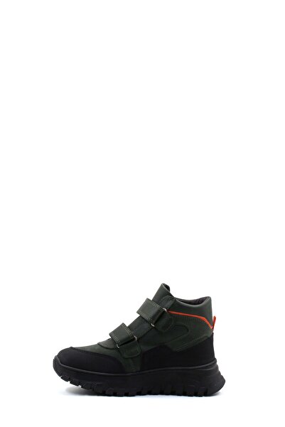 Ayakkabıhane İçi Kürklü Dışı Hakiki Deri Haki Unisex Çocuk Bot Ah08612116115967