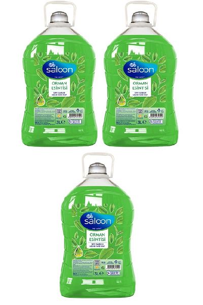Saloon Forest Breeze Liquid Soap - 3 Lt X 3 Pieces