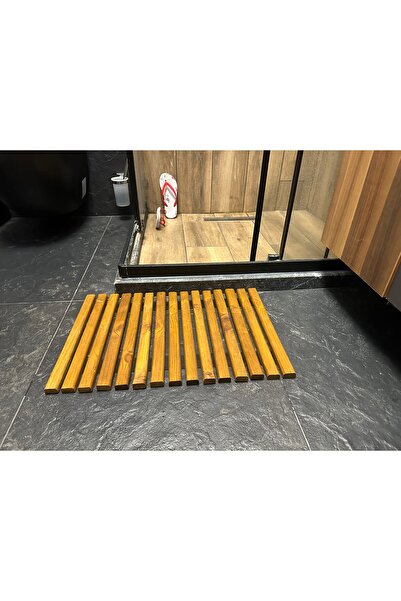 Home Doğal Ahşap Banyo Paspası