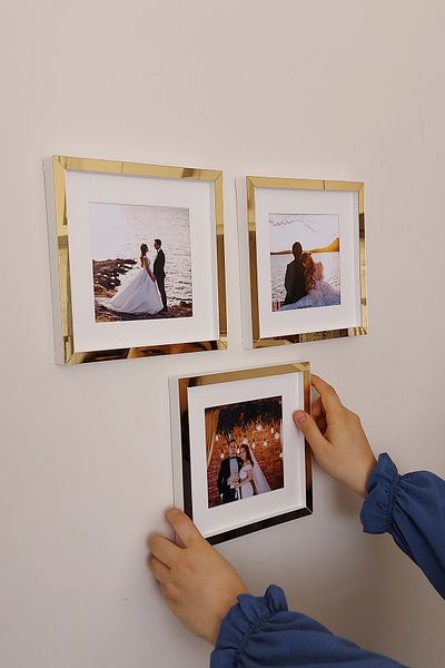 hobicehayaller Remove and Plug Memory Frame! 3 Piece Frames with Adhesive Square Passport