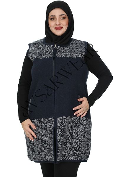 AVSARWEAR Plus Size Leopard Print Piece Vest - Pocket, Avsarwear
