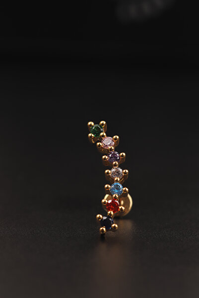 depozoom Cerrahi Çelik Kıkırdak-Labret Piercing Şıklık ve Dayanıklılık Bir Arada Hassas Ciltler İçin İdeal