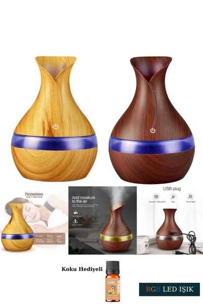 Sarftech Ultrasonik Hava Nemlendirici Aromatik Oda Kokusu 7 Renk Led Işıklı 300ml