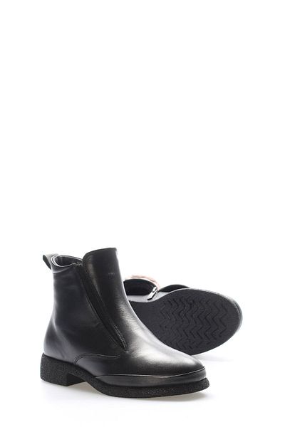 Ayakkabıhane Fur Inside and Genuine Leather Outside Black Women's Classic Boots Ah0821711261668359