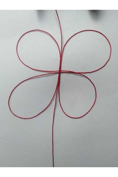 Eskişehir hobi sanat Red Rope Rosary - 0.8 Mm, 20 Meters
