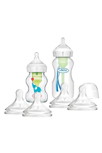 Dr.Brown's Y Cut Advantageous Feeding Bottle Set - Wide Mouth Pacifier Gift