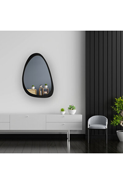 MAFRA Asimetrik Duvar Ayna - Siyah