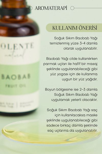 Polente Natural Cold Pressed Baobab Oil - 30 ml