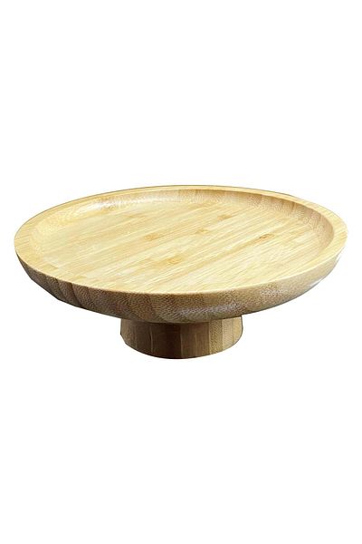 Altabi Bamboo Pedestal Serving Plate 15 cm Mini Catering Presentation