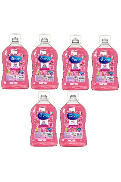 Saloon Liquid Soap Rose 3 Liter*6 Total 18 Liter Rose Scented Liquid Soap