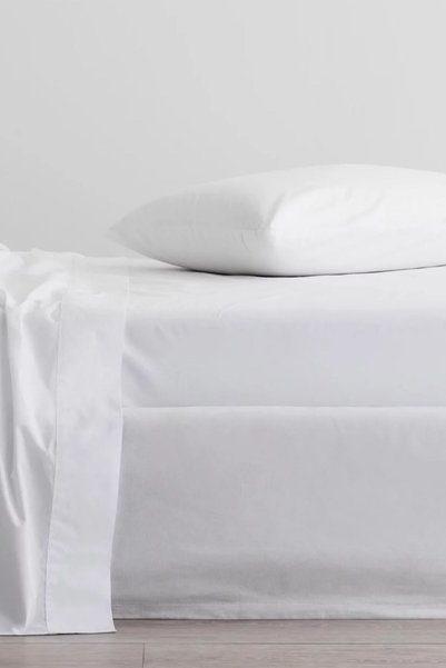 TeksNil Home |   Plain Cotton 2-Piece White Pillowcase Set |   50 X 70 cm with Cover |