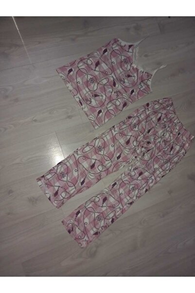 Velvet Strap Pjs Breathable Singlet Set