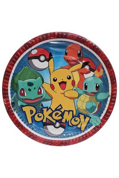 Parti Dükkanım Pokemon Tabak 8 Adet
