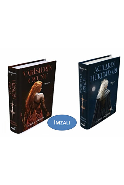 İndigo Kitap Varislerin Oyunu 1  Acıların Hükümdarı 2 Set Karton Kapak Ciltli İmzalı Bez Çanta Hediyeli