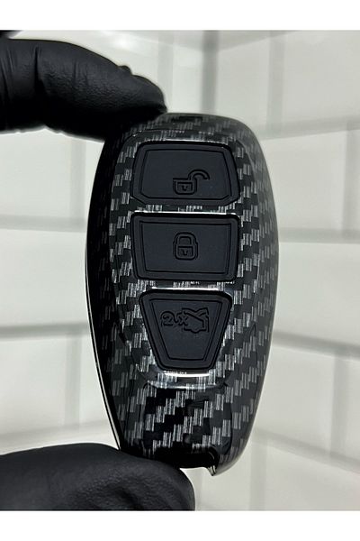 GMA KEYS Black Luxury Ford Focus Fiesta Kuga Mondeo Smax Cmax Ecosport - Carbon Key Case