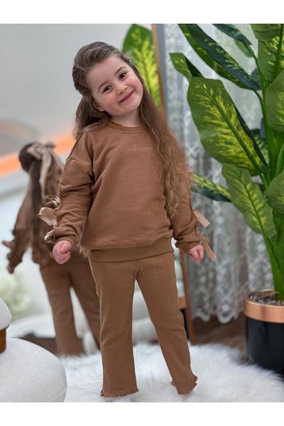 GÖKJOY BUTİK Kolari Fi̇Yonk Detailed Girl's Tights Set