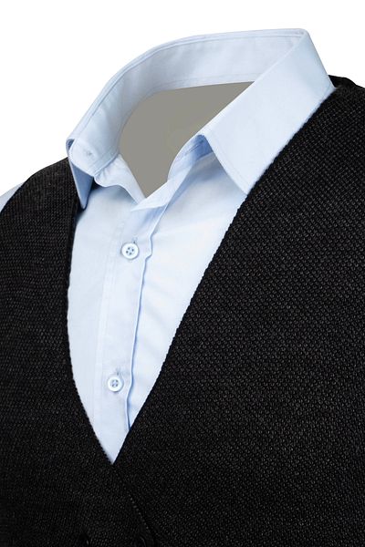 Veli Önkal Buttoned Knitwear Knitted Classic Sports Men's Vest