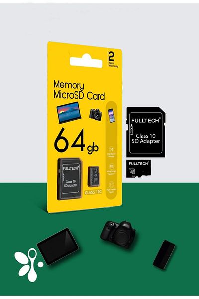 ekovolt Sd Card Compatible for Car Cameras and Camcorders with 64 Gb Memory Card Adapter Included