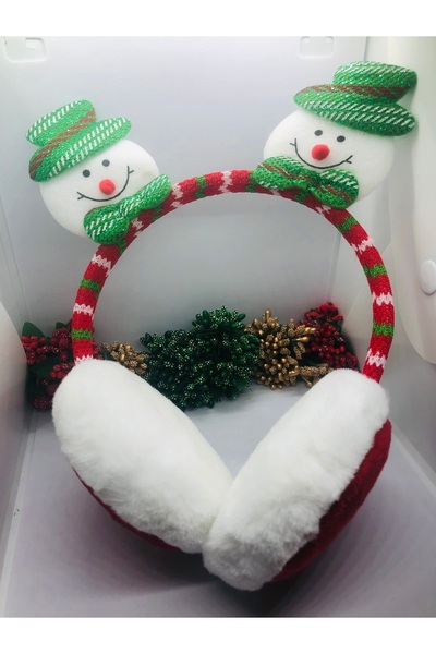 İnDerin Căști de pluș cu tematică de zăpadă - căști de pluș