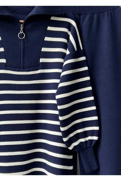 MODA VEDAT Жіночий трикотажний комплект у смужку