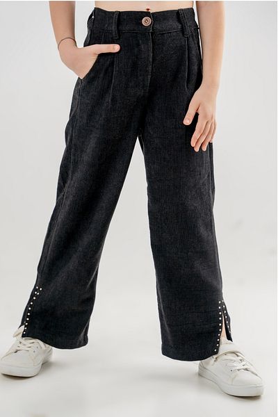 GİYİCEM TEKSTİL Girl's Stoned Chenille Trousers 2525