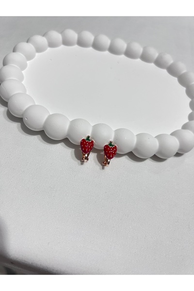 SMCHOME Çilek Mıknatıs Çocuk Küpe