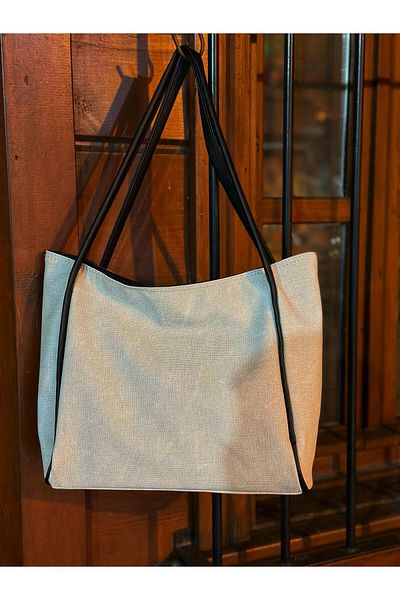 HSR Canvas Black Detailed Shoulder Bag