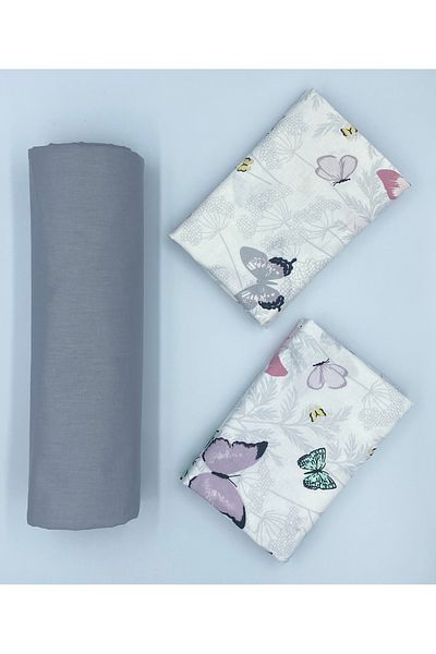 pınarhome collectıon New Season - 100% Organic Cotton, Soft Sand and Elastic Crossbody+Pillow Cover Corner Depth 28-30 cm