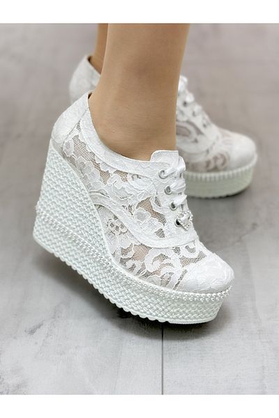 White Wedge Shoes Styles Prices Trendyol