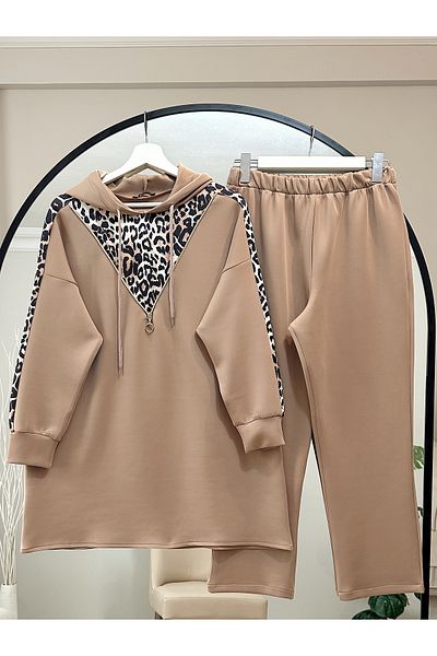 MODAQU Σετ κατάδυσης με κουκούλα με κουκούλα Camel Leopard