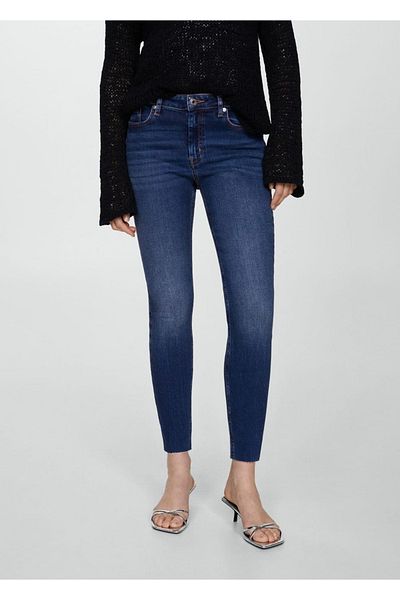 MANGO Woman Blugi skinny decupați