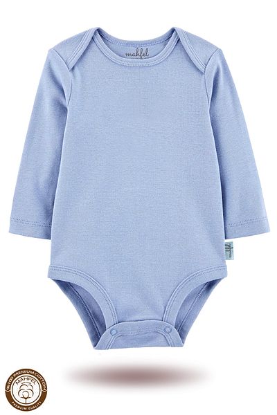 MAHFEL 2-Piece 100% Cotton Organic Printed Snap Fastener Baby Bodysuit