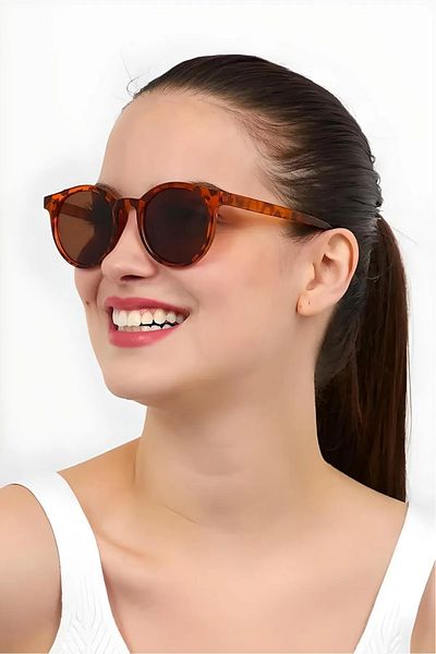 Nilu Moda نظارات شمسية للجنسين بنمط ليوبارد