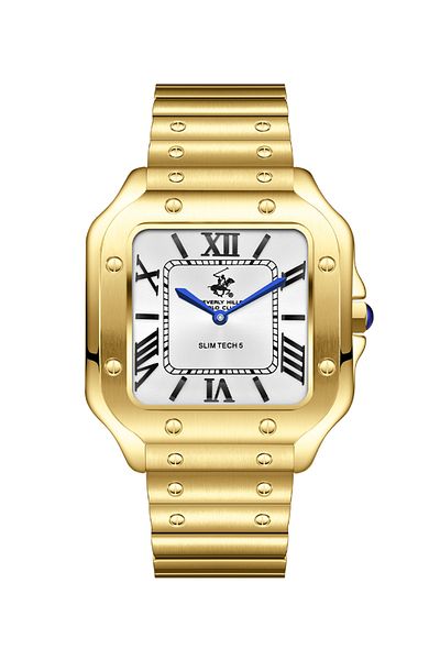 Beverly Hills Polo Club BEVERLY HILLS POLO CLUB BP3729X.130 Men Analog Display Watch & Metal Strap Gold