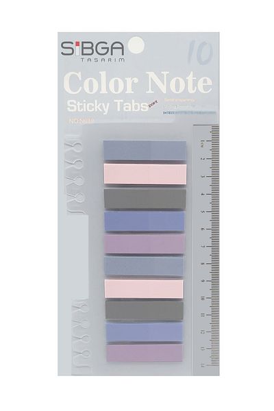 sibga tasarım Transparent Colored Post-It Note Paper - 200 Sheets Bookmark Sticker
