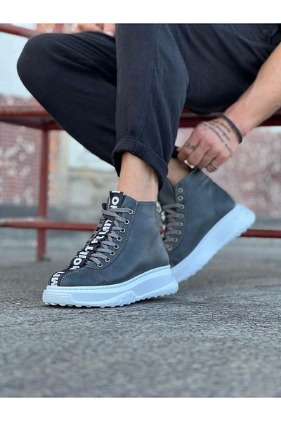 Byshoes Women's grey wagoon wg03 grey men's half ankle boot